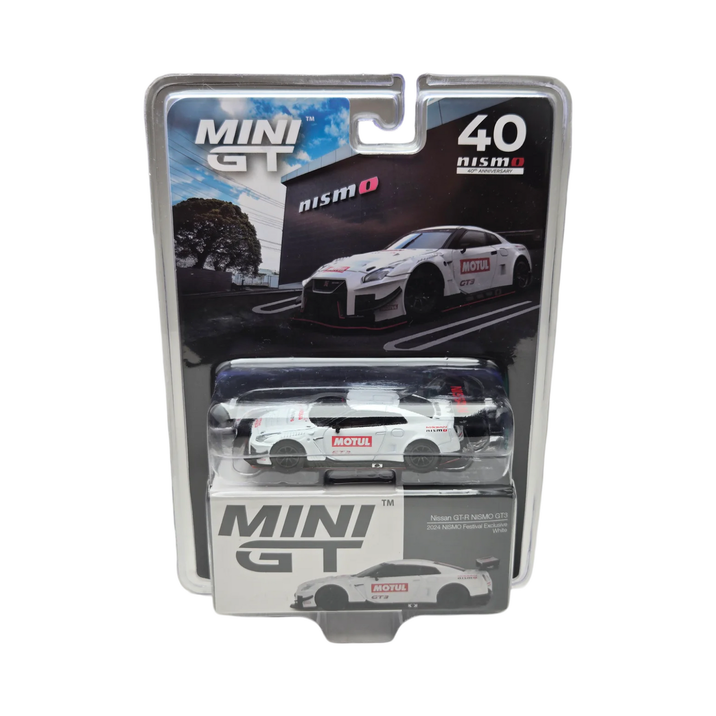 MiniGT 1:64 Nissan GT-R GT500 Motul White - 2024 Nismo Festival Japan Exclusive