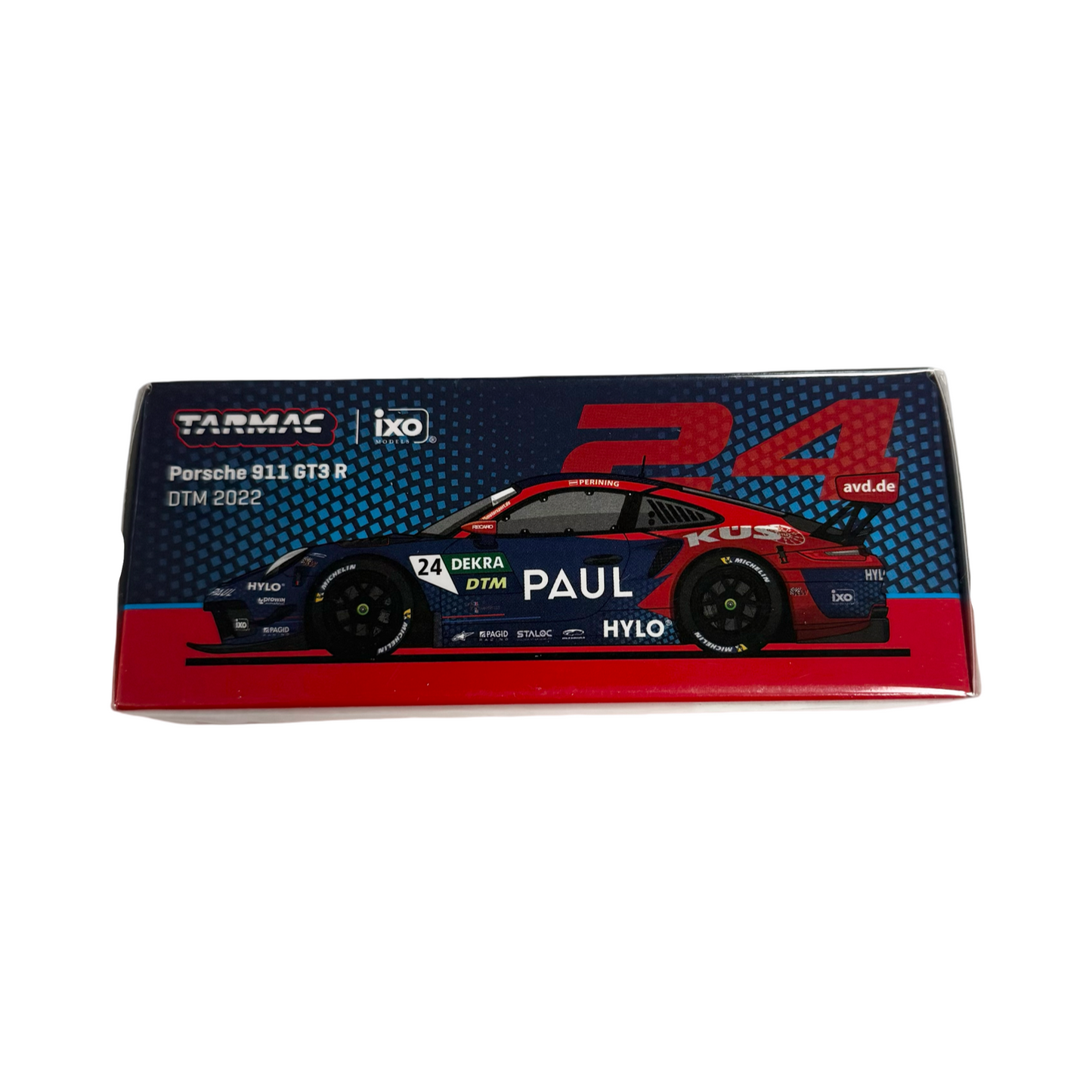 Tarmac Works 1:64 Porsche 911 GT3 R DTM 2022 #24 7-Eleven Taiwan Exclusive