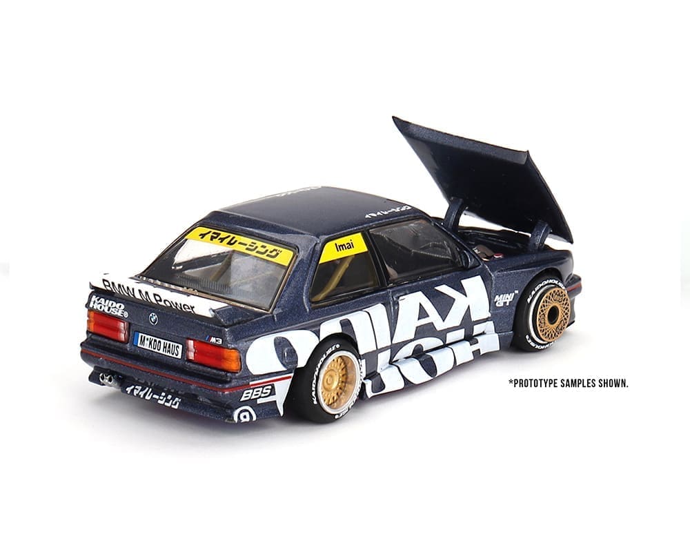 MiniGT X Kaido House 1:64 BMW M3 (E30) Kaido Works V1 – Dark Blue