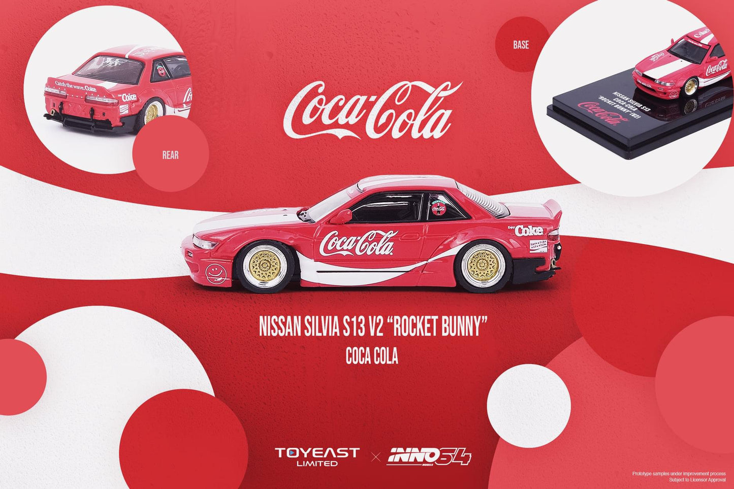 Inno64 X ToyEast Hong Kong 1:64 Nissan Silvia S13 Rocket Bunny - Coca Cola