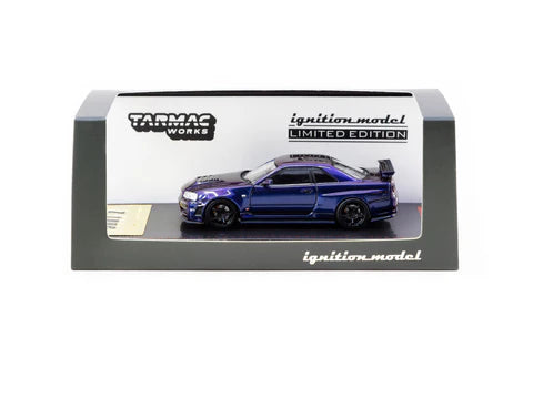 Ignition Model 1:64 Nismo R34 GT-R Z-tune Purple Metallic - Tarmac Special Edition