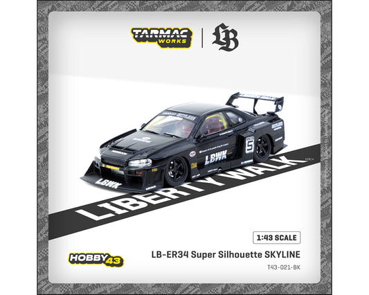 Tarmac Works 1:43 LB-ER34 Super Silhouette SKYLINE – Black
