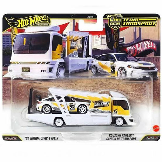 Hot Wheels 1:64 2026 Legends Tour Honda ‘24 Civic Type R & Kousoku Hauler