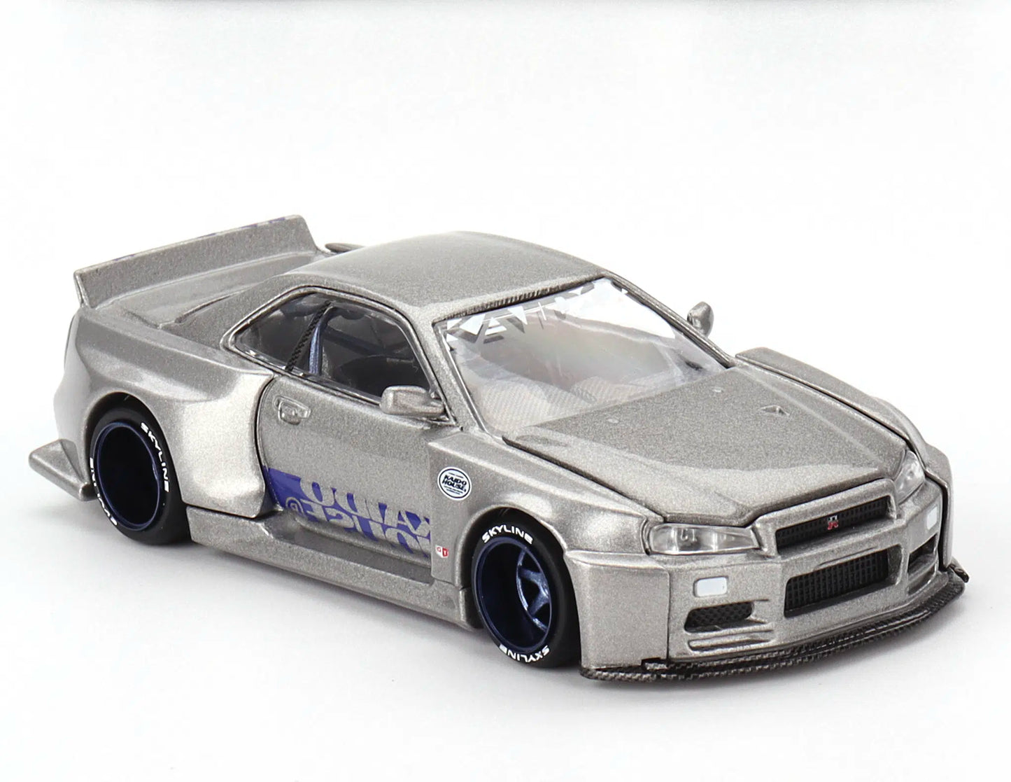 MiniGT X Kaido House 1:64 Nissan Skyline GT-R (R34) Kaido Works SHINJUKU V1