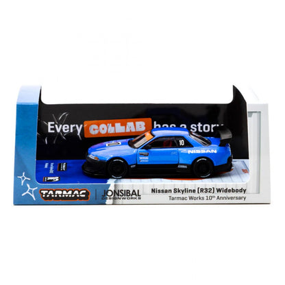 Tarmac Works 1:64 Nissan Skyline R32 Widebody Designed by JonSibal - 10th Anniversary Special