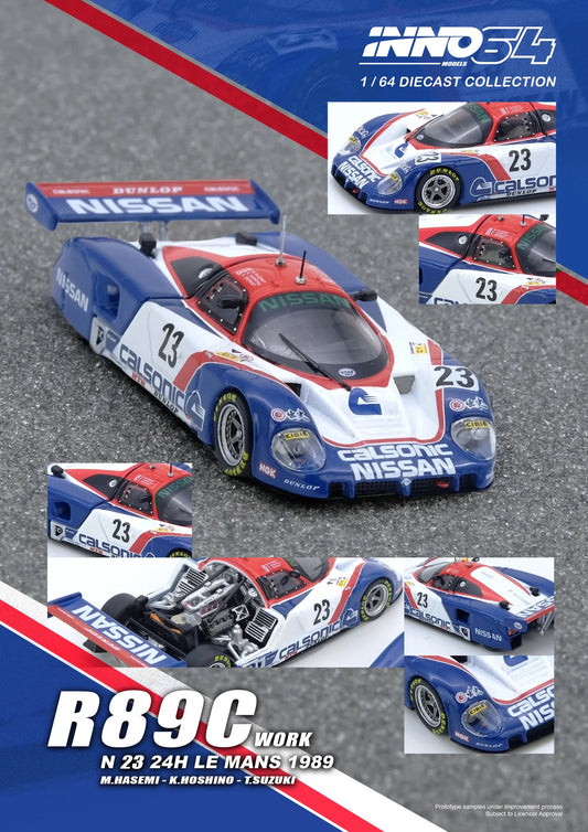 Inno64 1:64 Nissan R89C Le Mans 1989 NO.23 Masahiro Hasemi / Kazuyoshi Hoshino / Toshio Suzuki