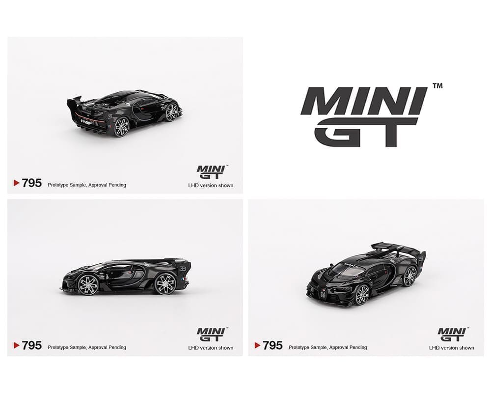 MiniGT 1:64 Bugatti Vision Gran Turismo – Black - #795