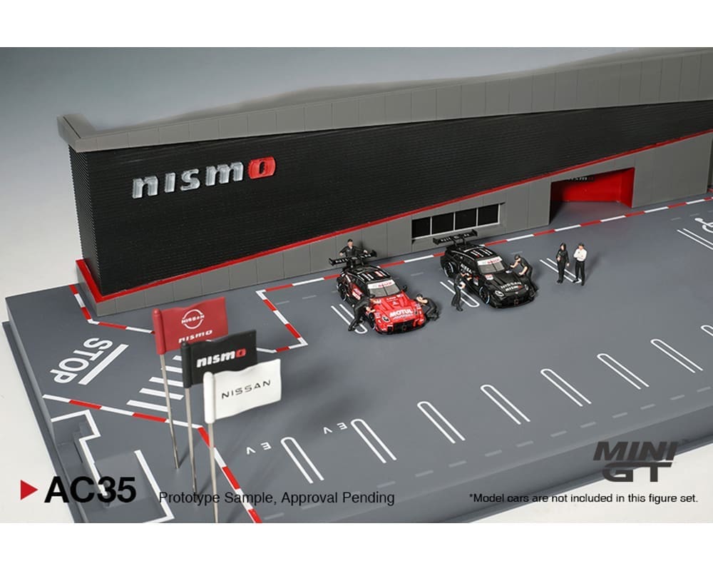 MiniGT 1:64 Nissan Motorsports Nismo Operation Factory Diorama - AC34