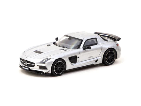 Tarmac Works 1:64 Mercedes-Benz SLS AMG Coupé Black Series Silver Metallic - GLOBAL64