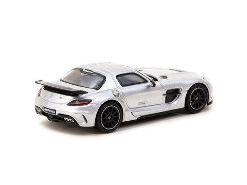 Tarmac Works 1:64 Mercedes-Benz SLS AMG Coupé Black Series Silver Metallic - GLOBAL64