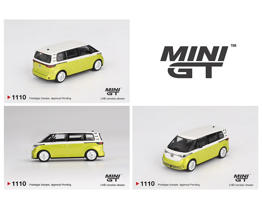 MiniGT 1:64 Volkswagen ID. Buzz – Candy White / Pomelo Yellow #1110