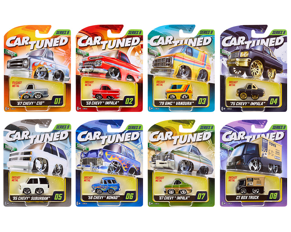CarTuned 1:64 2026 Series 9 Mainline Assortment - Set Of 8