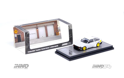 Inno64 1:64 Toyota Corolla Trueno (AE86) Pandem Rocket Bunny "E.Prime Racing" - White