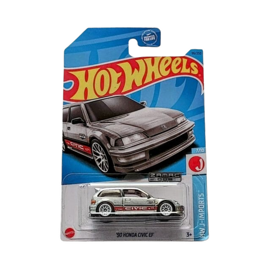 Hot Wheels 1:64 2023 Mainline Honda Civic EF Zamac - Walmart Exclusive + Protector