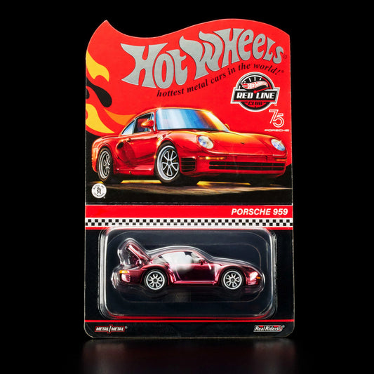 Hot Wheels 1:64 2023 RLC Red Line Club Exclusive 1986 Porsche 959 - Spectraflame Red