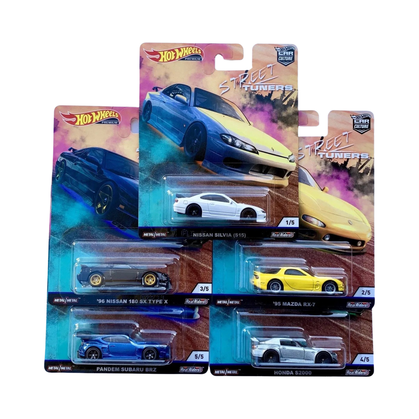 Hot Wheels 1:64 2019 Premium Car Culture Street Tuners - Set Of 5