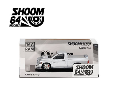 Shoom64 1:64 2003 Dodge Ram SRT-10 Pickup – Silver
