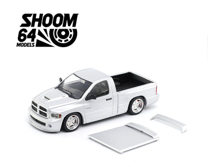 Shoom64 1:64 2003 Dodge Ram SRT-10 Pickup – Silver