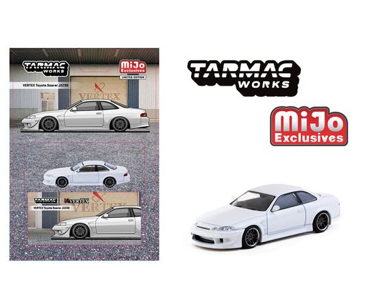 Tarmac Works 1:64 VERTEX Toyota Soarer JZZ30 – White – Global64 – MiJo Exclusive Limited Edition
