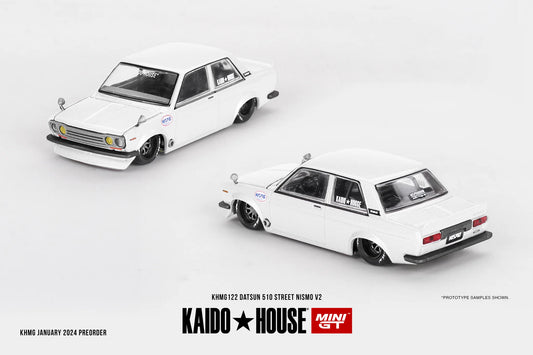 MiniGT X Kaido House 1:64 Datsun 510 Street Nismo V2 - White
