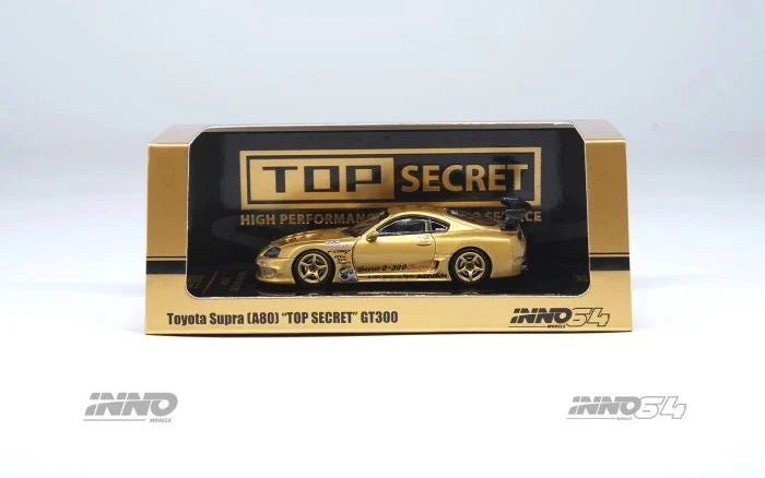 Inno64 1:64 Toyota Supra A80 Top Secret GT300 Gold - 2025 Tokyo Auto Salon Exclusive