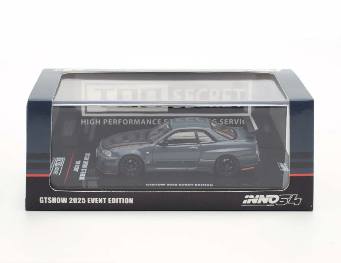 Inno64 1:64 Nissan Skyline GT-R R34 Top Secret - 2025 GTSHOW Event Exclusive