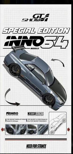 Inno64 1:64 Nissan Skyline GT-R R34 Top Secret - 2025 GTSHOW Event Exclusive