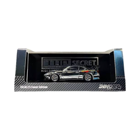 Inno64 1:64 Top Secret Nissan Silvia S15 Silver Chrome - 2025 TASKL Event Exclusive