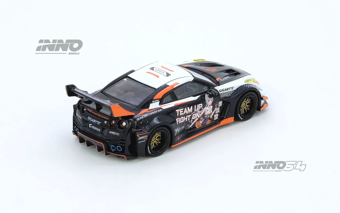 Inno64 X Aorus 1:64 Nissan GT-R R35 Widebody