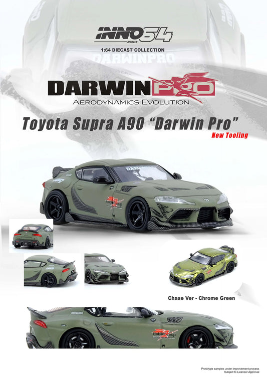 Inno64 1:64 Toyota Supra A90 Darwin Pro - Matte Green (Chance at Chase)