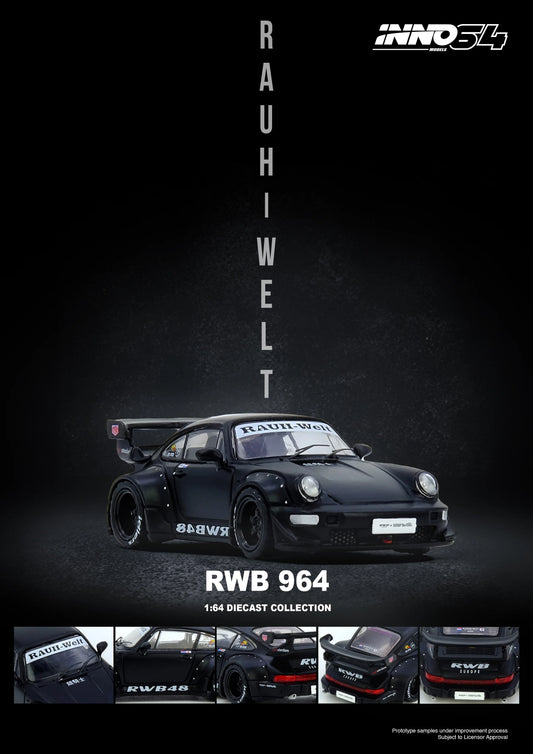 Inno64 1:64 RWB 964 - Matte Black