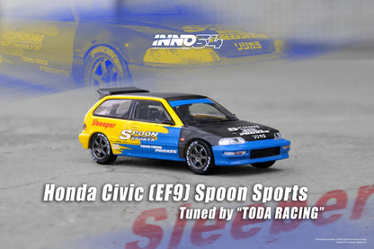 Inno64 1:64 Honda Civic (EF9) Spoon - Tuned BY Toda Racing Japan