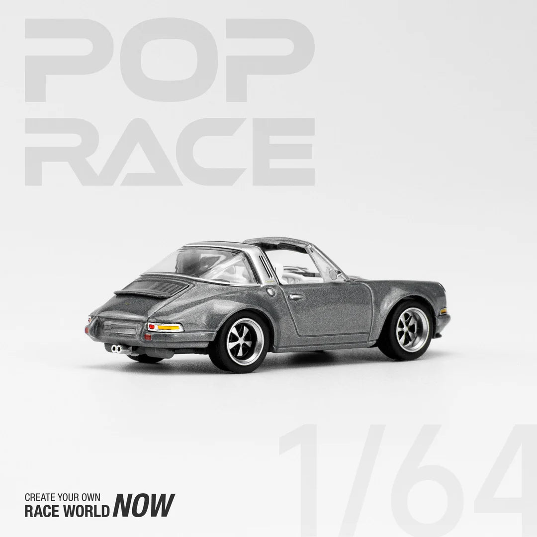 Pop Race 1:64 Singer Targa 964 - Metallic Grey