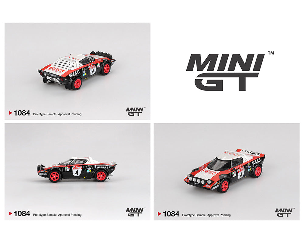 MiniGT 1:64 Lancia Stratos HF #4 1978 Rally Sanremo Winner #1084