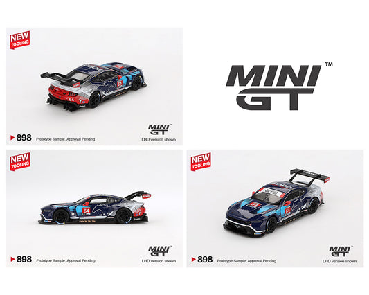 **LIMIT 1** MiniGT 1:64 Ford Mustang GT3 #64 Ford Multimatic Motorsports 2024 IMSA Daytona 24 Hrs #898