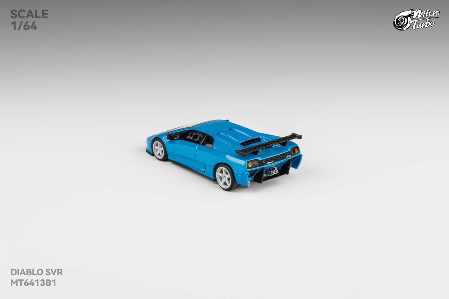 Micro Turbo - 1:64 Custom Diablo SV - Metallic Blue
