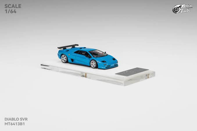 Micro Turbo - 1:64 Custom Diablo SV - Metallic Blue