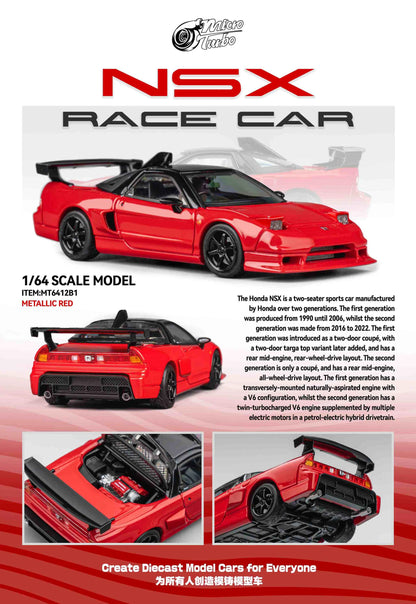 Micro Turbo 1:64 Custom NSX Race Car - Classic Red