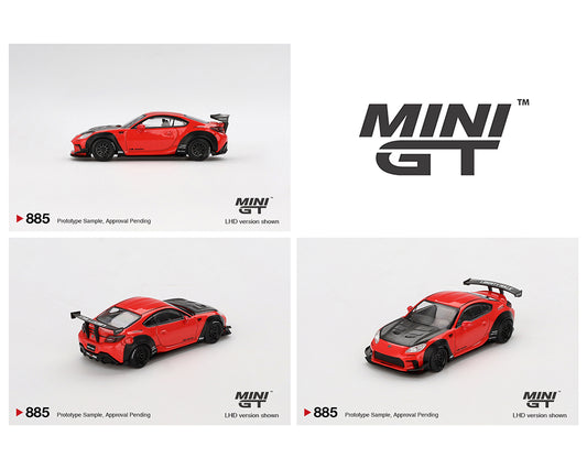 MiniGT 1:64 Toyota GR86 LB-Nation – Red #885