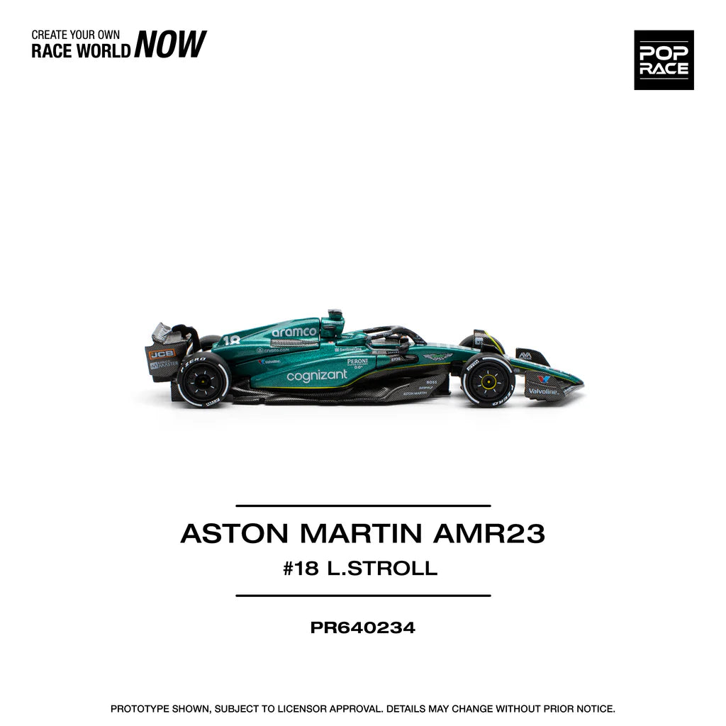 Pop Race 1:64 Aston Martin AMR23 #18 Lance Stroll