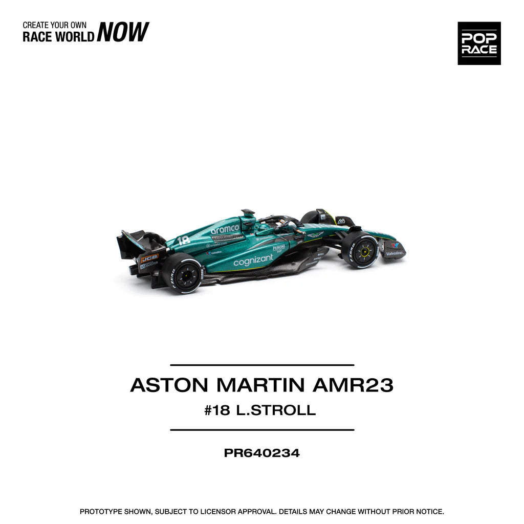 Pop Race 1:64 Aston Martin AMR23 #18 Lance Stroll