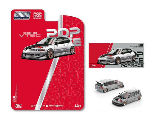 Pop Race 1:64 Enigma Exclusive Pandem Civic EG6 V1.5 - Raw