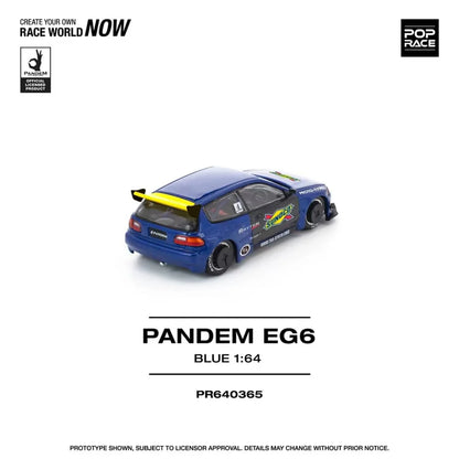 Pop Race 1:64 Pandem EG6 - Blue