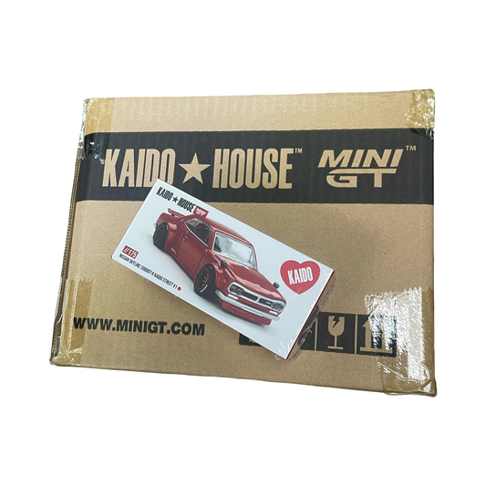 MiniGT X Kaido House 1:64 Nissan Skyline 2000GT-R (KPGC10) Kaido Street V1 - Red **SEALED CASE**