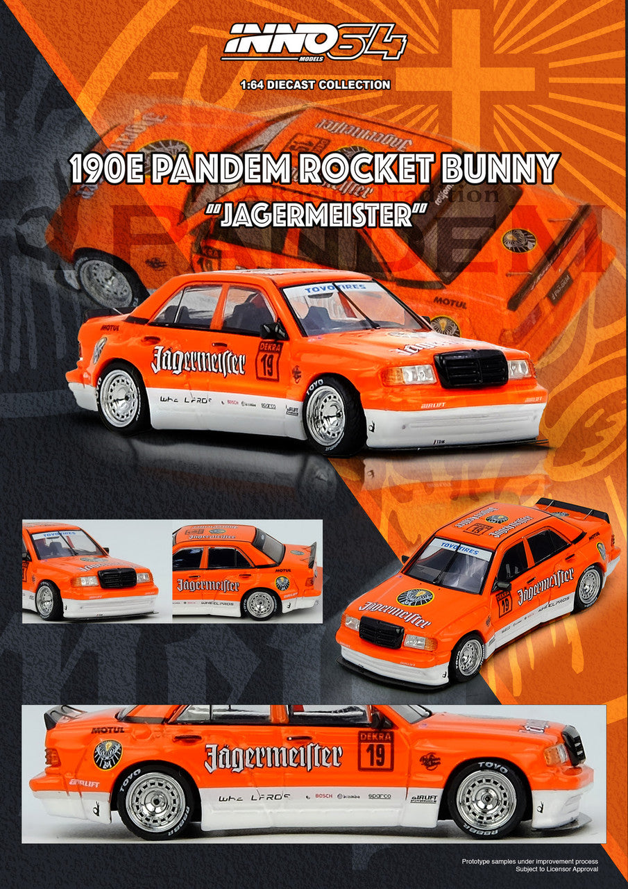 Inno64 1:64 Pandem Rocket Bunny 190E Jäegermeister