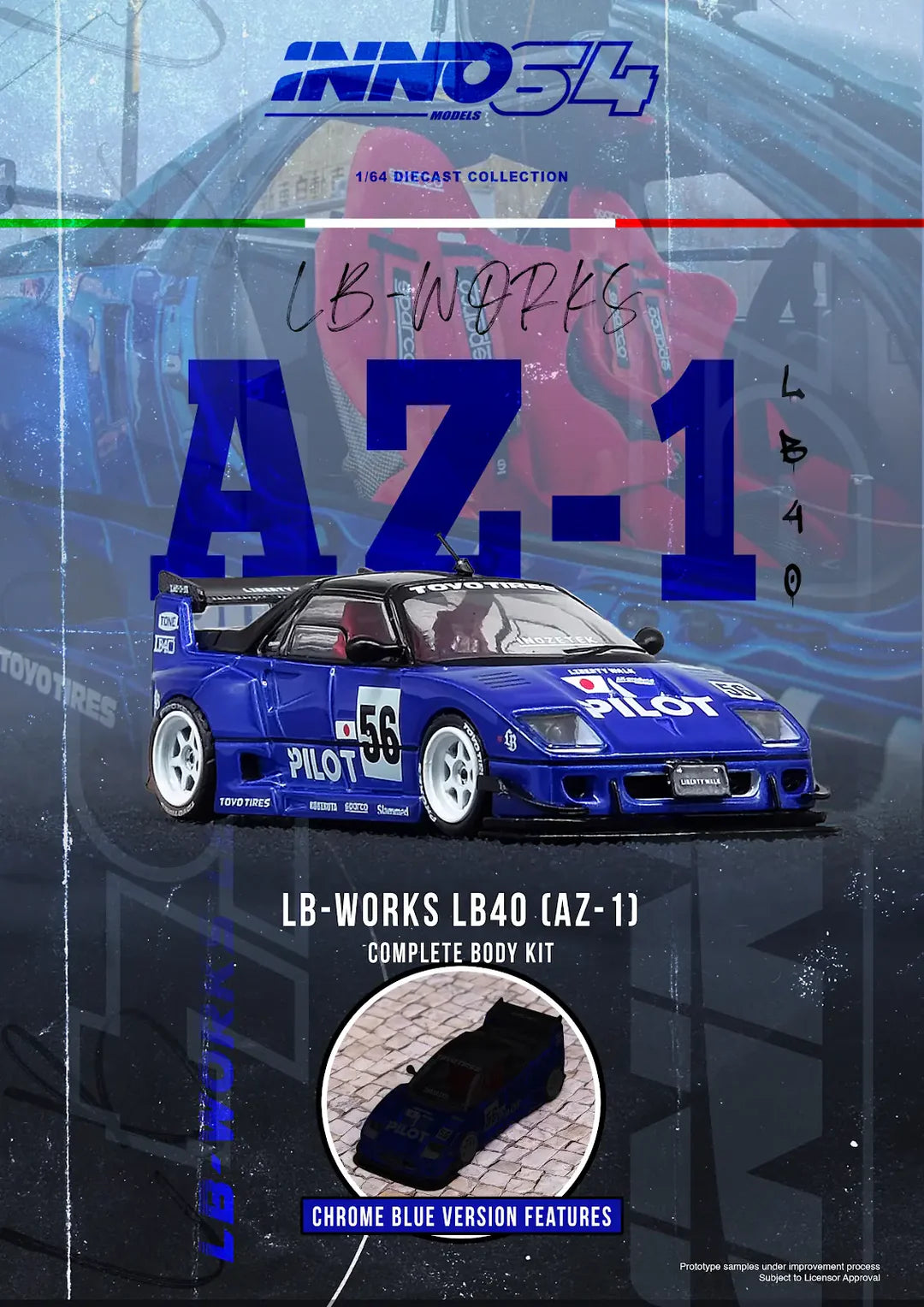 Inno64 1:64 Mazda AZ-1 Liberty Walk LB40 "Pilot"