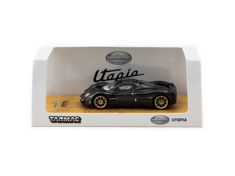 Tarmac Works 1:64 Pagani Utopia – Black Carbon Fiber Edition