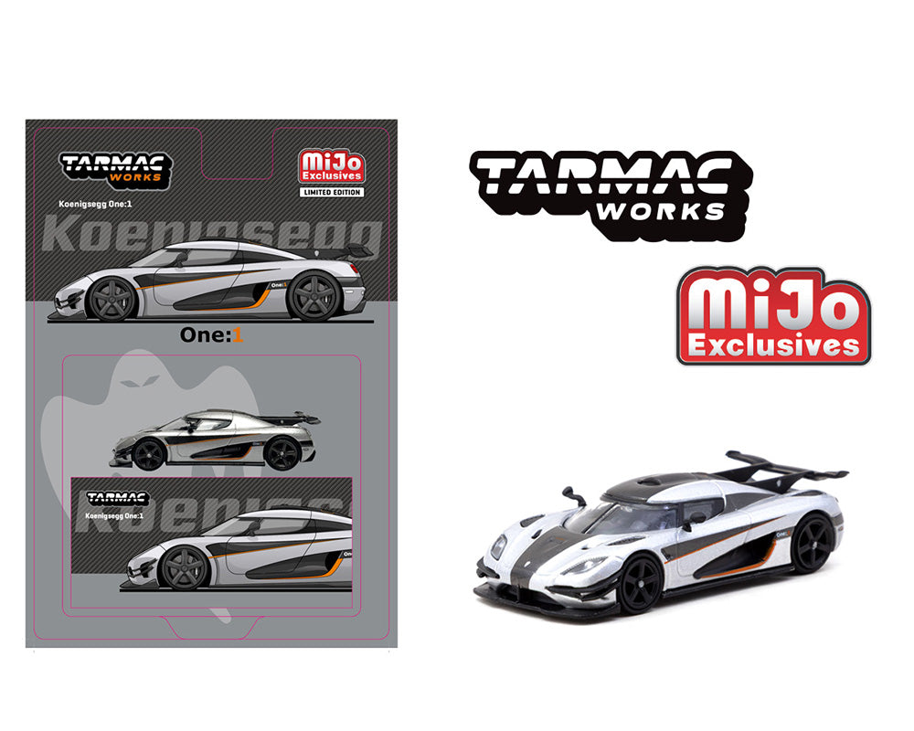 Tarmac Works 1:64 Koenigsegg One:1 – Silver