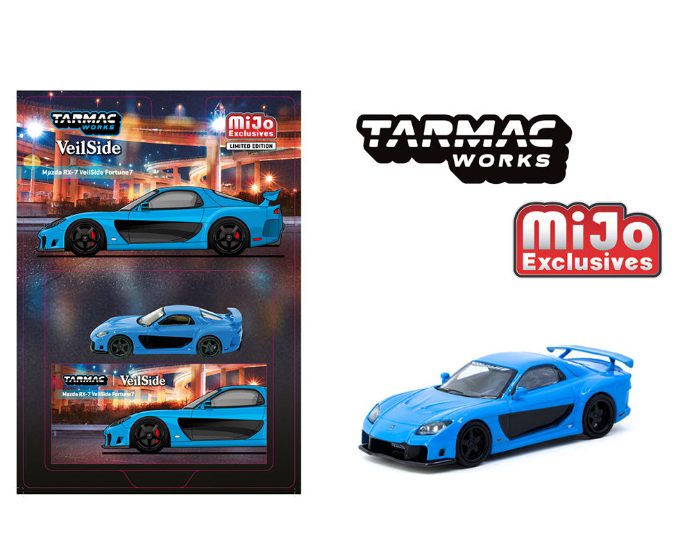 Tarmac Works 1:64 Mazda RX-7 VeilSide Fortune7 – Blue