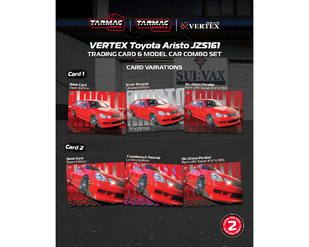 Tarmac Works 1:64 VERTEX Toyota Aristo JZS161 – Red